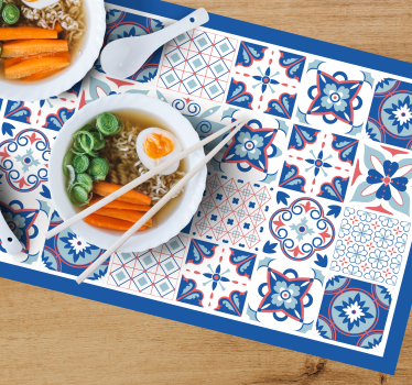 Placemat met ingewikkeld tegelpatroon - TenStickers