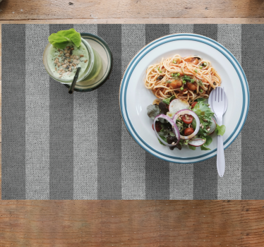Placemat met lijnpatroon voor tafeloppervlak - TenStickers