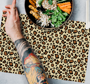 Placemat met luipaardprint motief - TenStickers