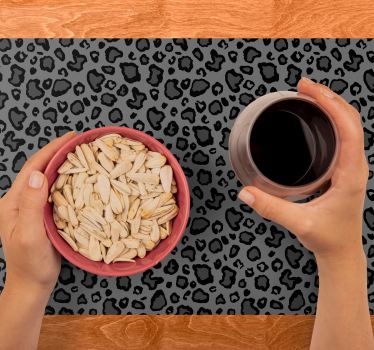 Placemat met luipaardvlekkenmotief - TenStickers
