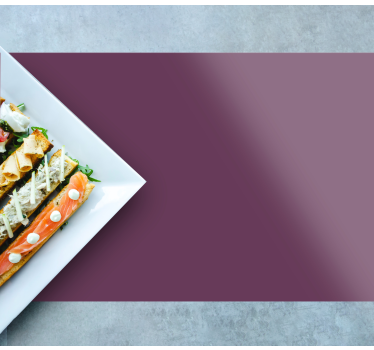 Placemat met naam elegante voedselpresentatie - TenStickers