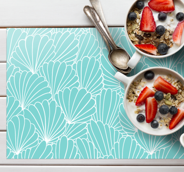 Placemat met schelpenpatroon oppervlak - TenStickers
