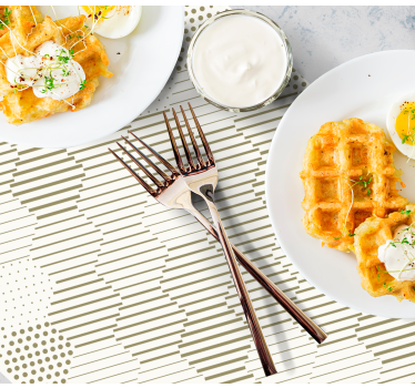 Placemat met stijlvol geometrisch patroon - TenStickers