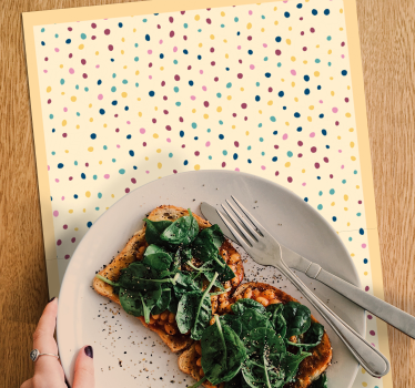 Placemat met stippenpatroon - TenStickers