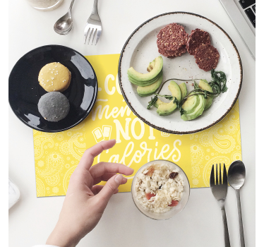 Placemat met tekst count memories concept - TenStickers