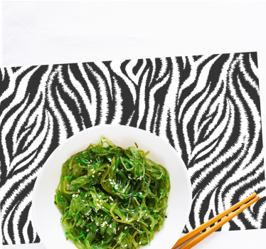 Placemat met zebra patroon motief - TenStickers