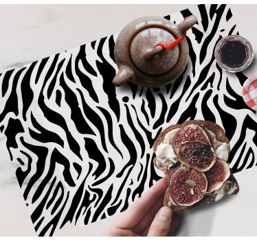 Placemat met zebra print oppervlak - TenStickers