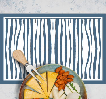 Placemat met zebra streep motief - TenStickers