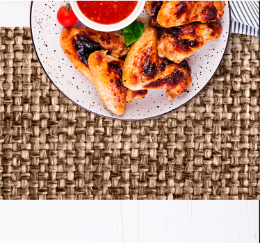 Placemat natuurlijke vezels weefsel - TenStickers