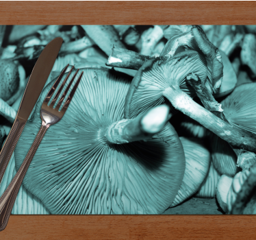 Placemat paddenstoel close-up - TenStickers
