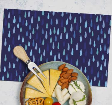 Placemat regendruppelpatroon - TenStickers