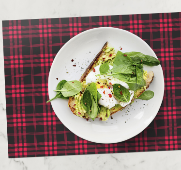 Placemat ruitjesprint oppervlak - TenStickers