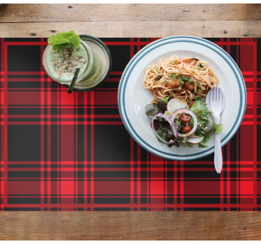 Placemat tartanpatroon tafeloppervlak - TenStickers