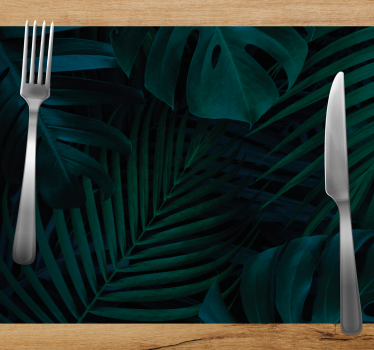 Placemat tropische blad aantrekkingskracht - TenStickers