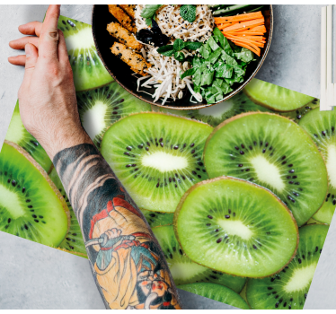 Placemat verse kiwi plakjes - TenStickers