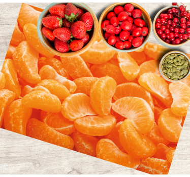 Placemat voor huis citrusvruchten samenstelling - TenStickers