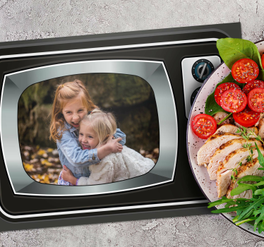 Placemat zwart Tv aanpasbare foto - TenStickers