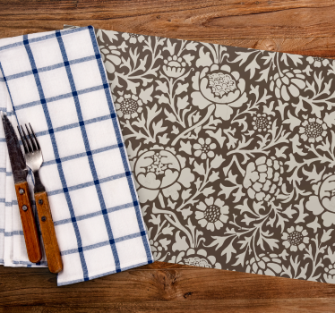 Elegante placemats vintage bloem - TenStickers