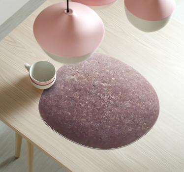 Roze steen Houten placemat - TenStickers