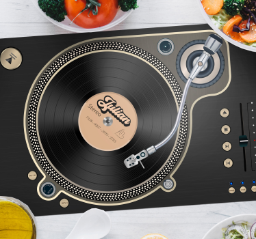 Vinyl schijfnaam vinyl placemats - TenStickers