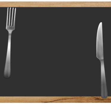 Zwarte placemats Zwart - TenStickers