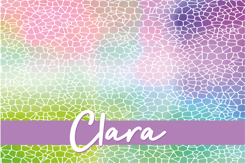 Moderne placemats Moder patroon aanpasbare naam - TenStickers