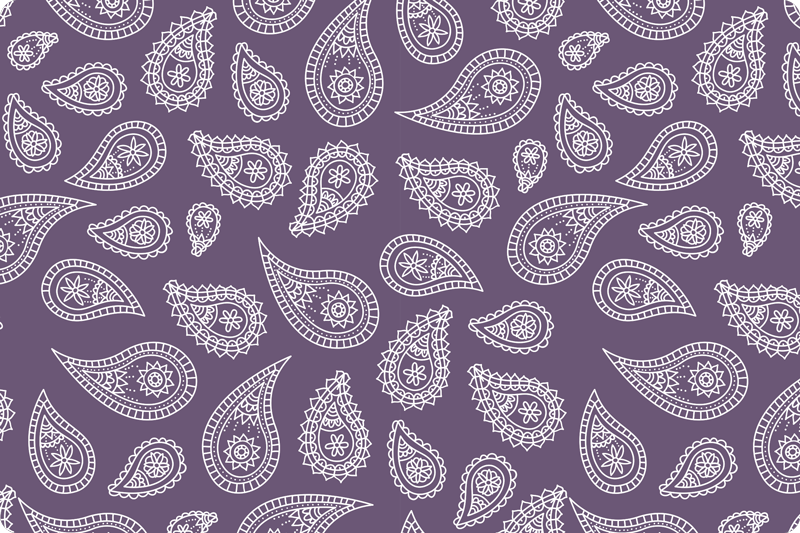 Originele placemat met paisley patroon - TenStickers