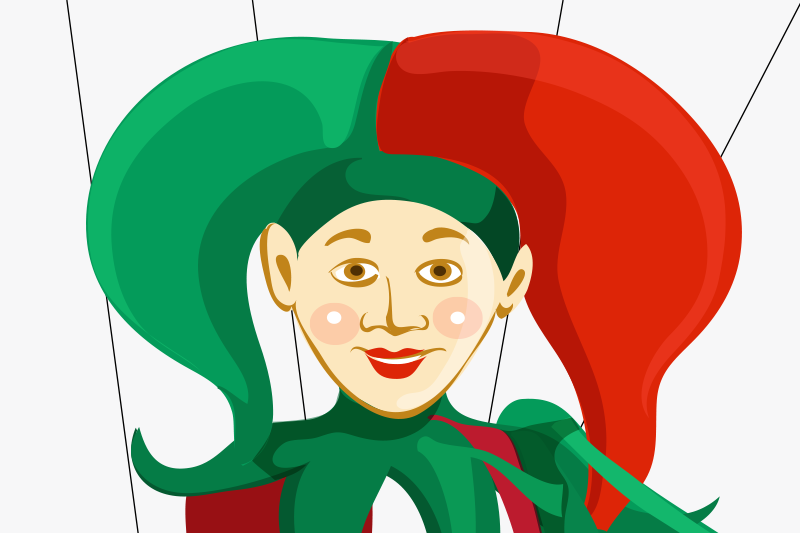 Originele placemat met nar karakterillustratie - TenStickers