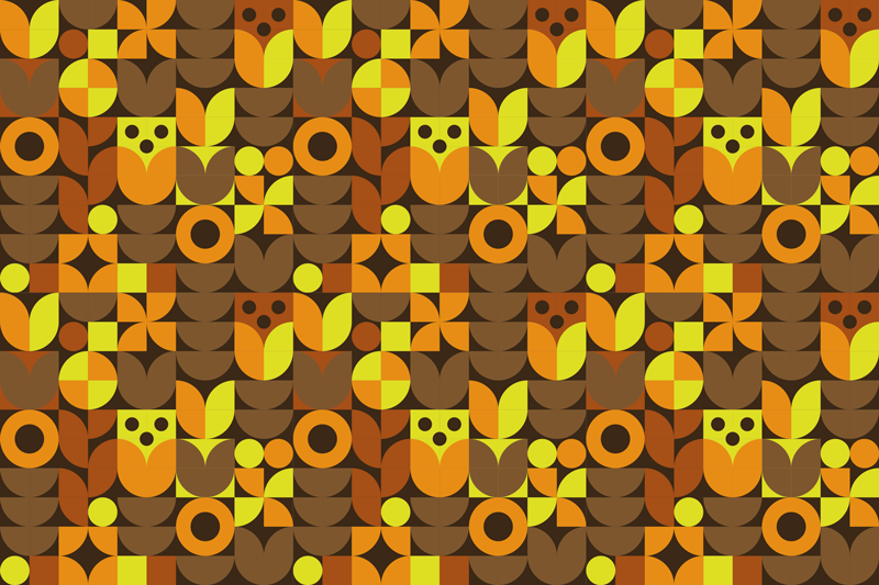 Originele placemat kleurrijke geometrische patronen - TenStickers