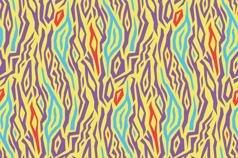 Placemat kleurrijk abstract patroon - TenStickers