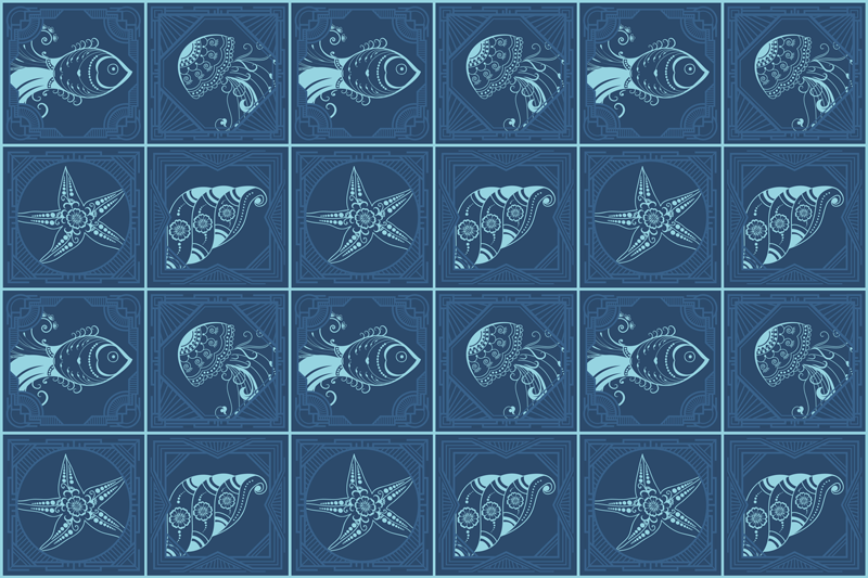 Originele placemat met nautisch motief - TenStickers