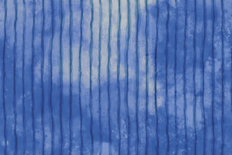 Placemat blauwe gestreepte patroon - TenStickers