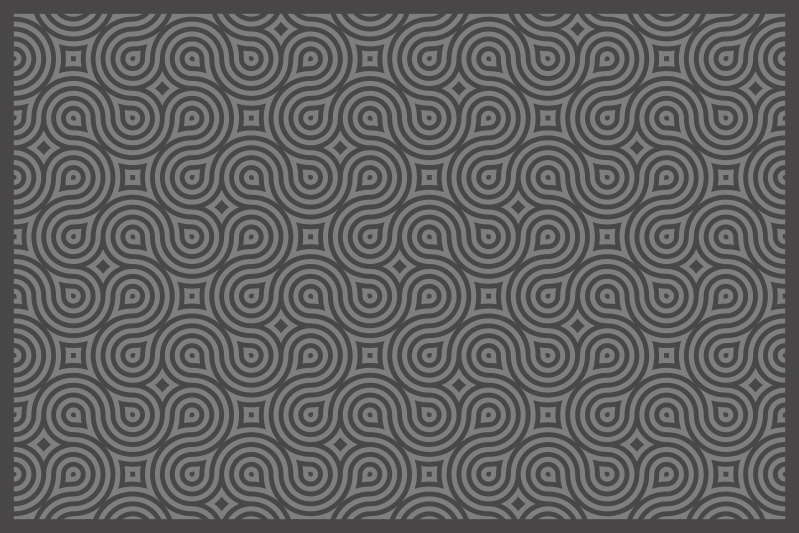 Placemat abstract draaiend patroon - TenStickers