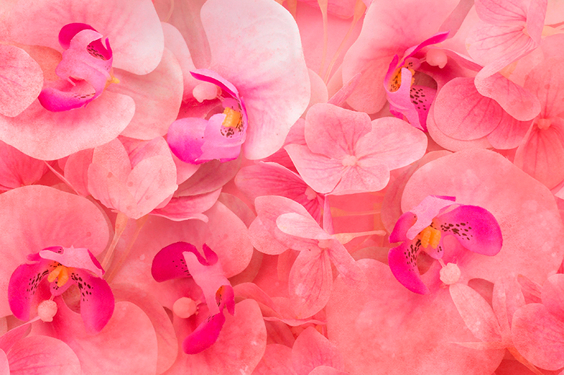 Placemat elegante bloem compositie - TenStickers