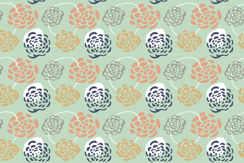 Originele placemat botanische print kunst - TenStickers