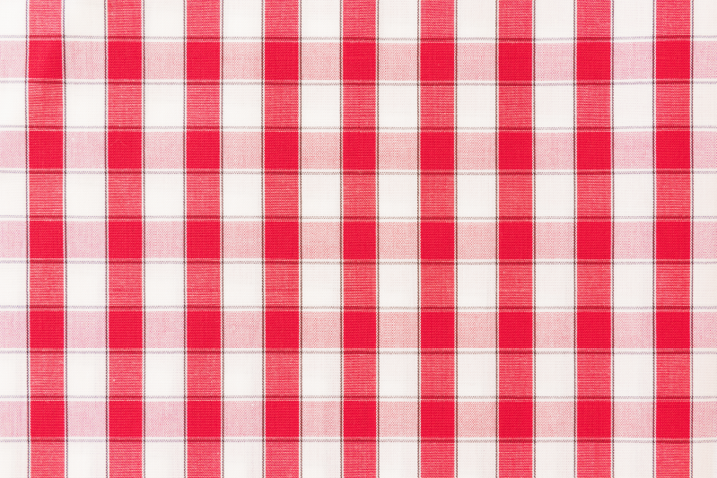 Placemat rood geruit patroon - TenStickers
