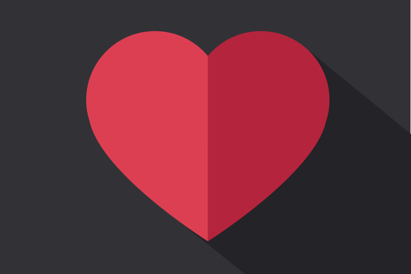 Originele placemat hartvormige accent - TenStickers