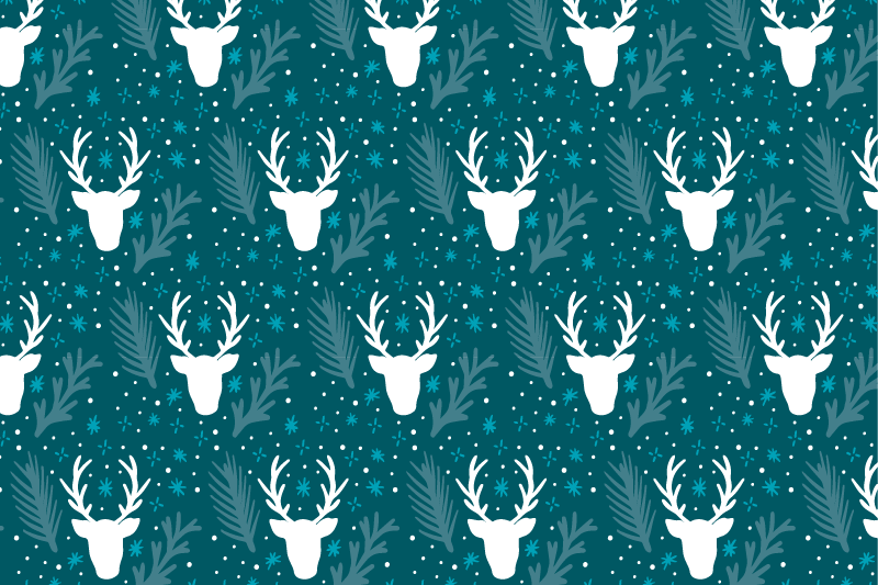 Kerstmis placemat elegante feesttafelsetting - TenStickers