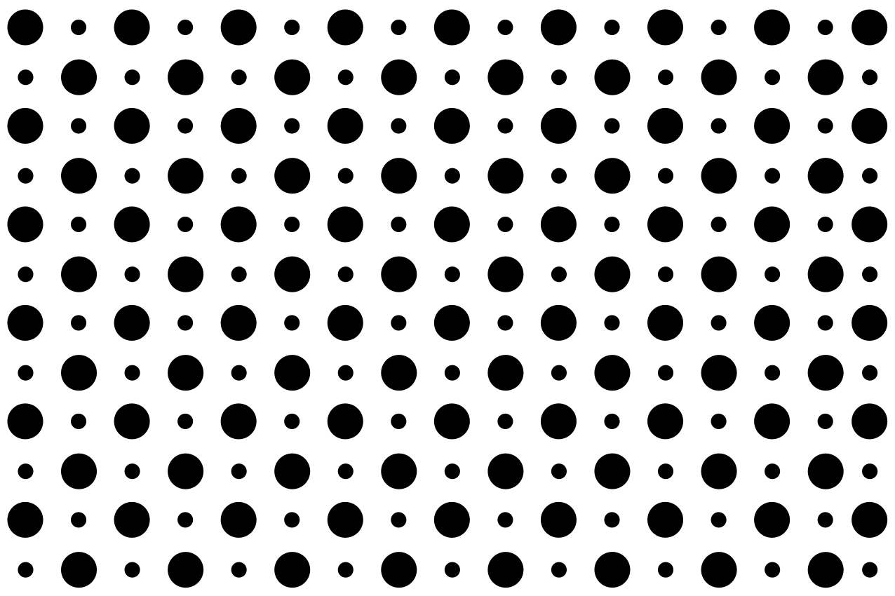 Placemat met zwarte stippen - TenStickers