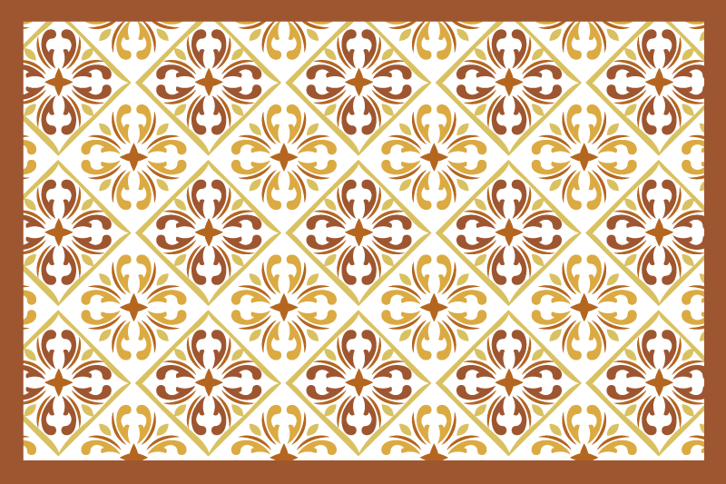 Placemat elegant geometrisch patroon - TenStickers