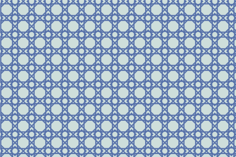 Placemat elegant blauw patroon - TenStickers