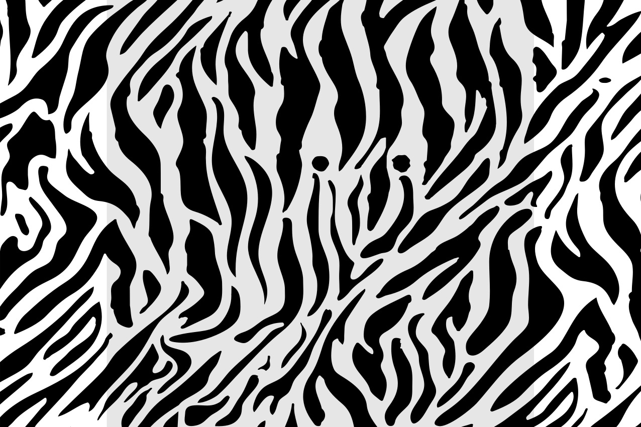 Placemat met zebra print oppervlak - TenStickers