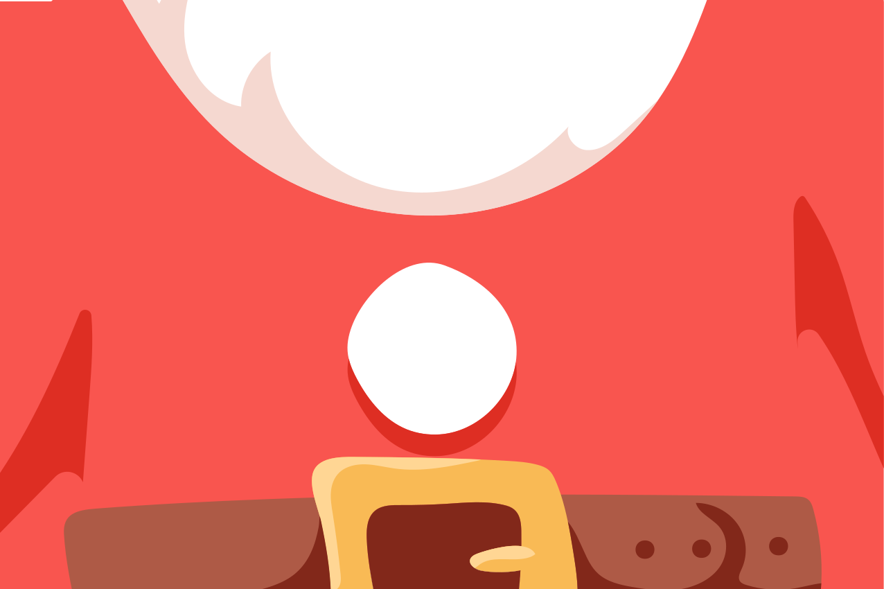 Kerstmis placemat santa claus t-shirt - TenStickers