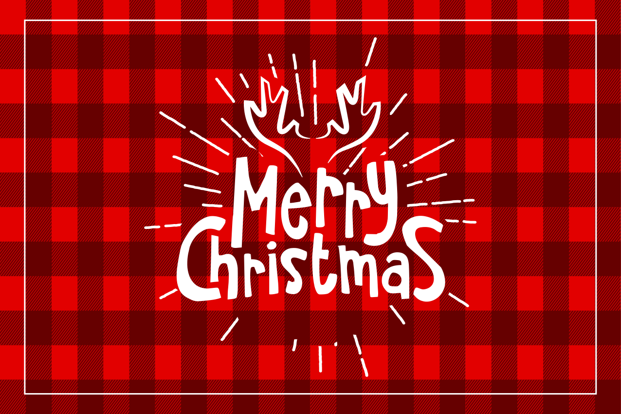 Kerstmis placemat met vrolijk kerstdesign - TenStickers