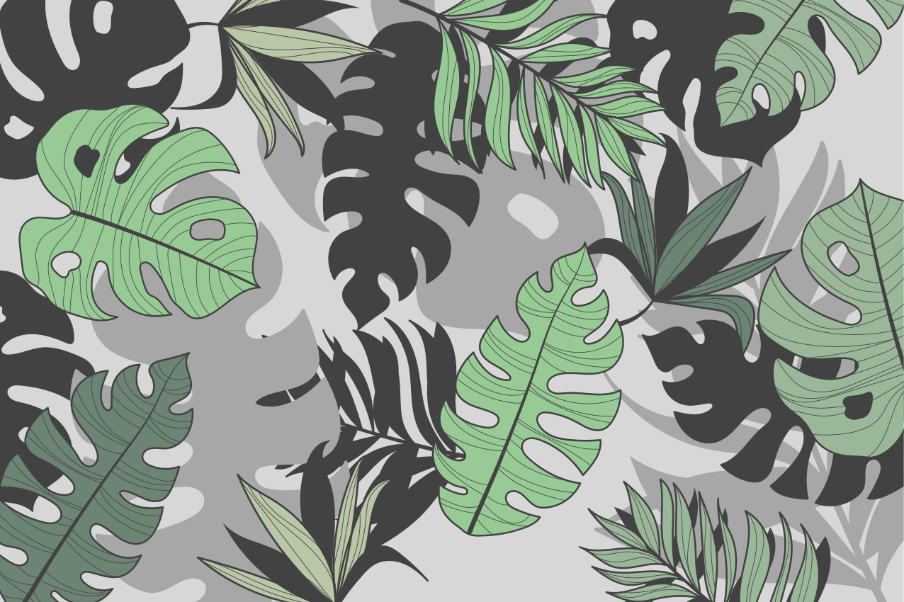 Placemat tropisch blad motief - TenStickers