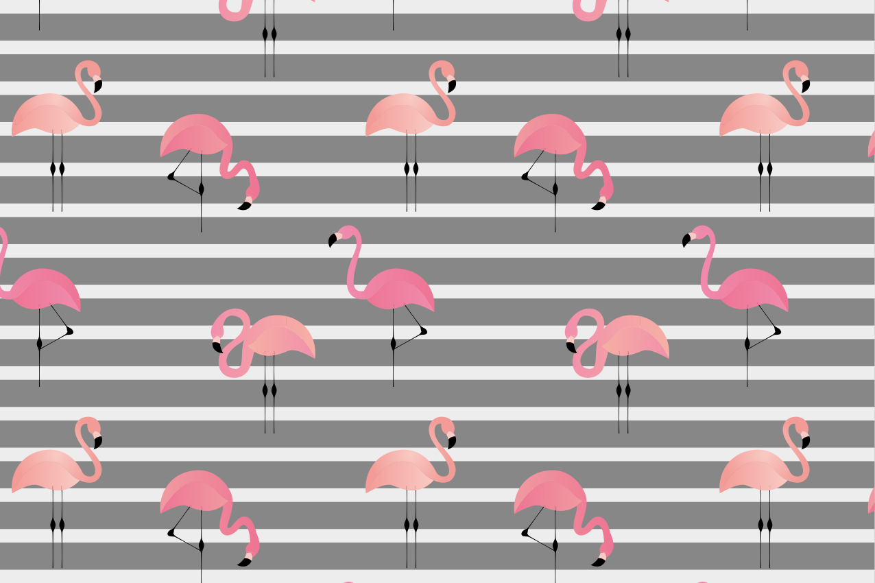 Originele placemat met flamingo patroon - TenStickers