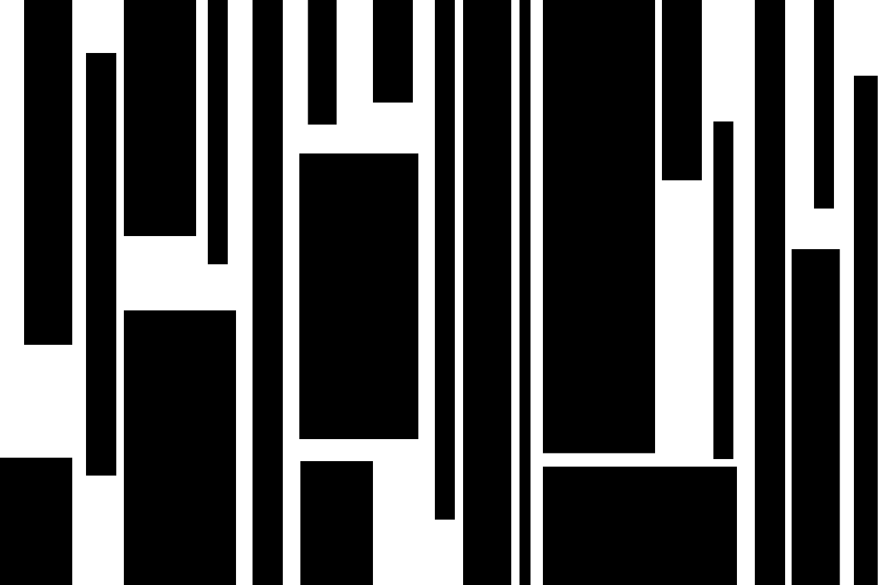 Moderne placemat geometrische tafelindeling - TenStickers