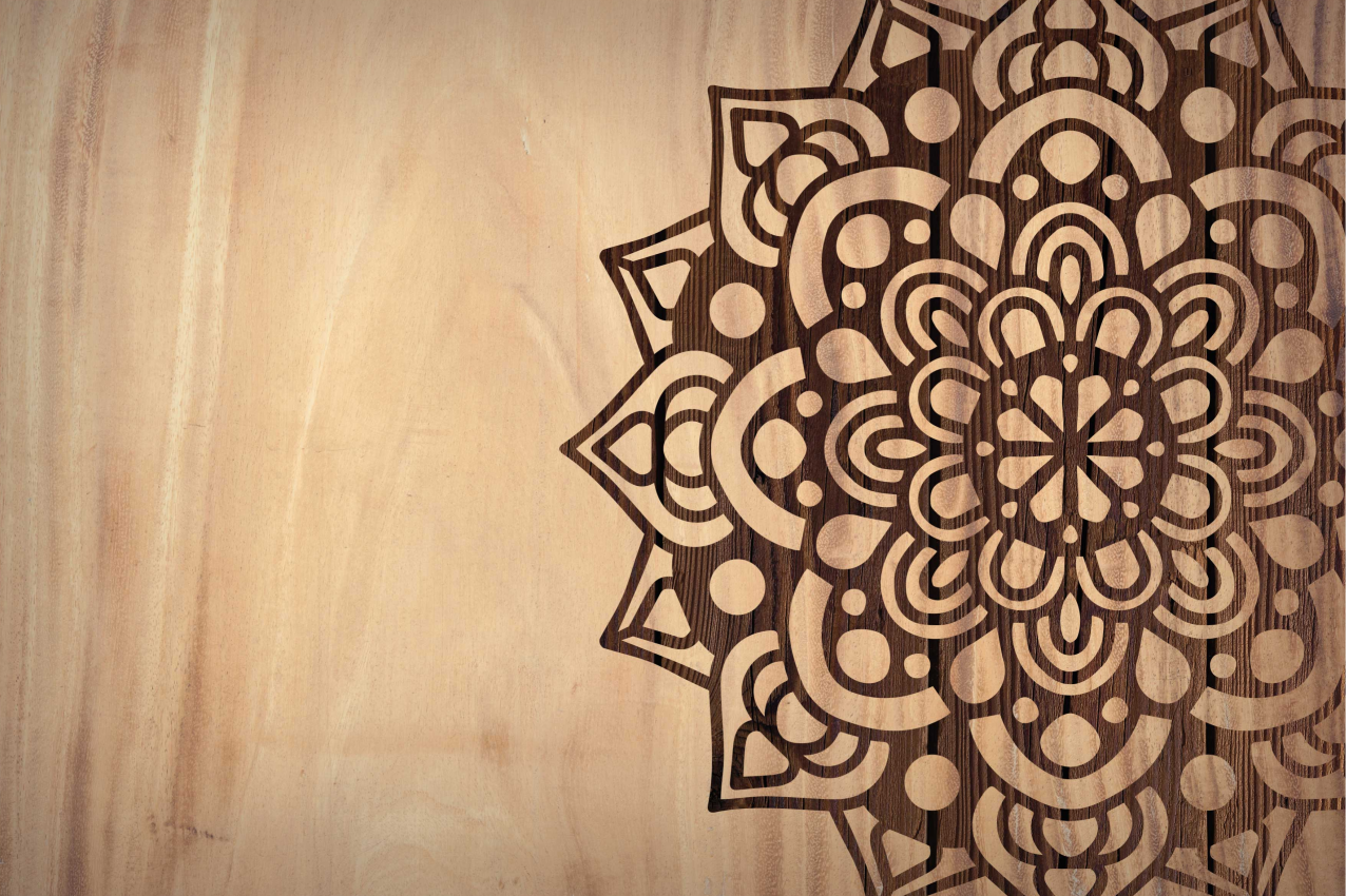 Houten placemat Houten zijpatroon - TenStickers