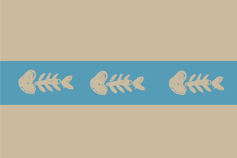 Originele placemat met uniek visgraatpatroon - TenStickers