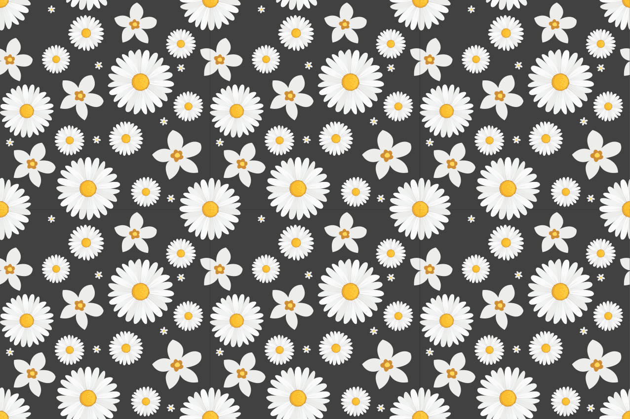 Placemat met daisy bloemenmotief - TenStickers